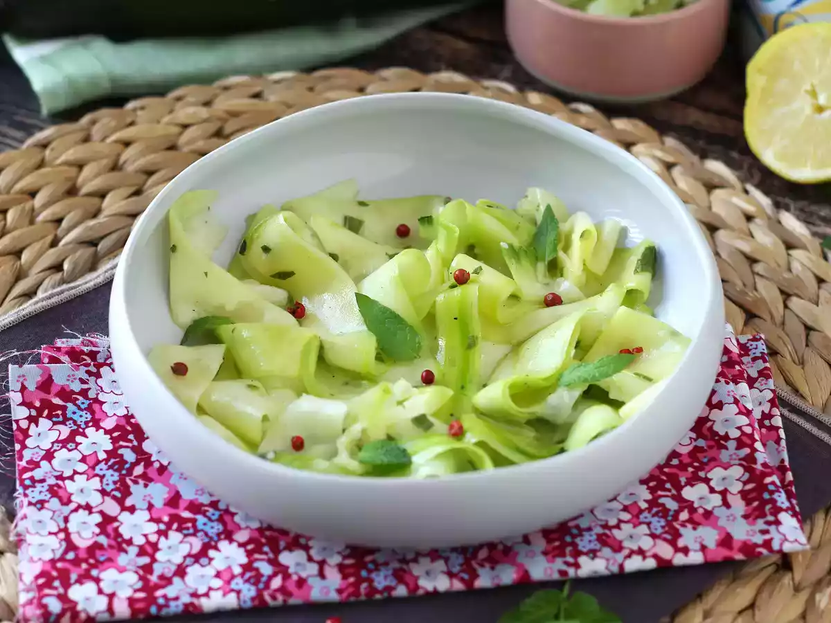 Marinierte Zucchini, das perfekte Gemüse-Carpaccio für den Sommer! - foto 4