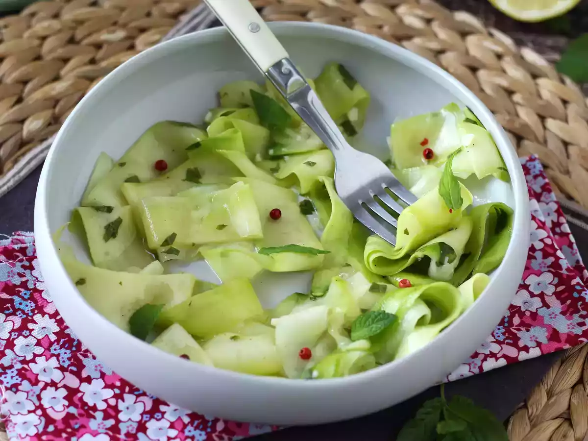Marinierte Zucchini, das perfekte Gemüse-Carpaccio für den Sommer! - foto 5