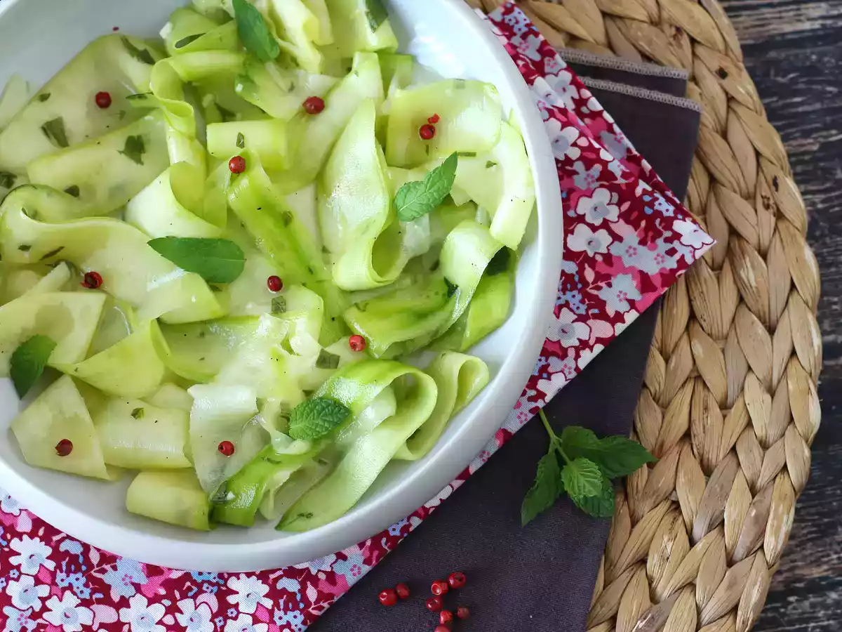 Marinierte Zucchini, das perfekte Gemüse-Carpaccio für den Sommer! - foto 6