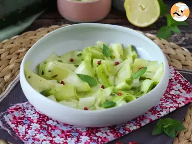 Marinierte Zucchini, das perfekte Gemüse-Carpaccio für den Sommer!