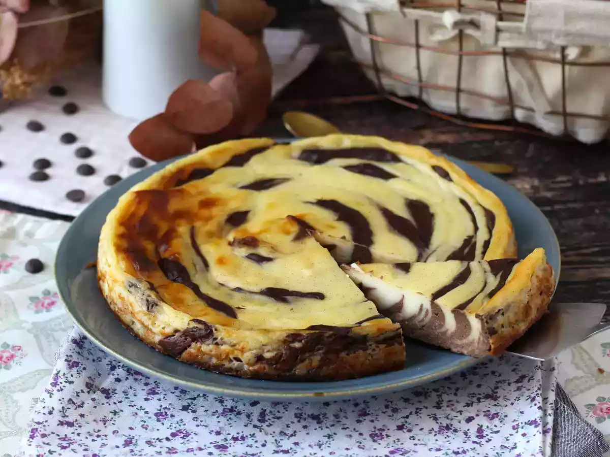 Marmorierter Flan ohne Teig super einfach zu machen für einen garantierten Wow-Effekt - foto 2