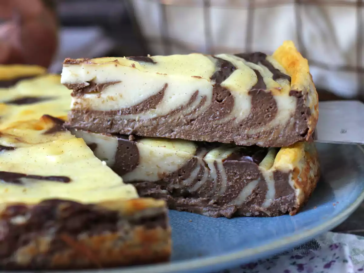 Marmorierter Flan ohne Teig super einfach zu machen für einen garantierten Wow-Effekt - foto 3