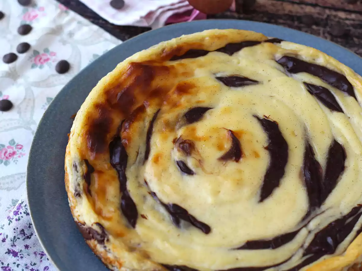 Marmorierter Flan ohne Teig super einfach zu machen für einen garantierten Wow-Effekt - foto 4