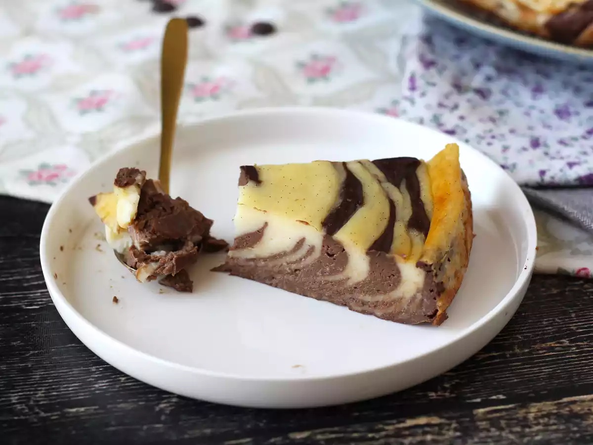 Marmorierter Flan ohne Teig super einfach zu machen für einen garantierten Wow-Effekt - foto 7