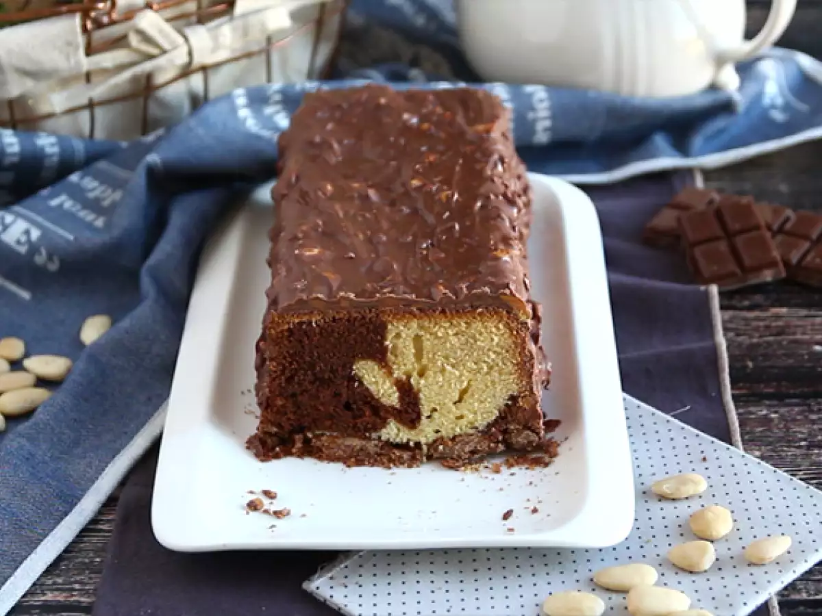 Marmorkuchen mit Mandelglasur - foto 2