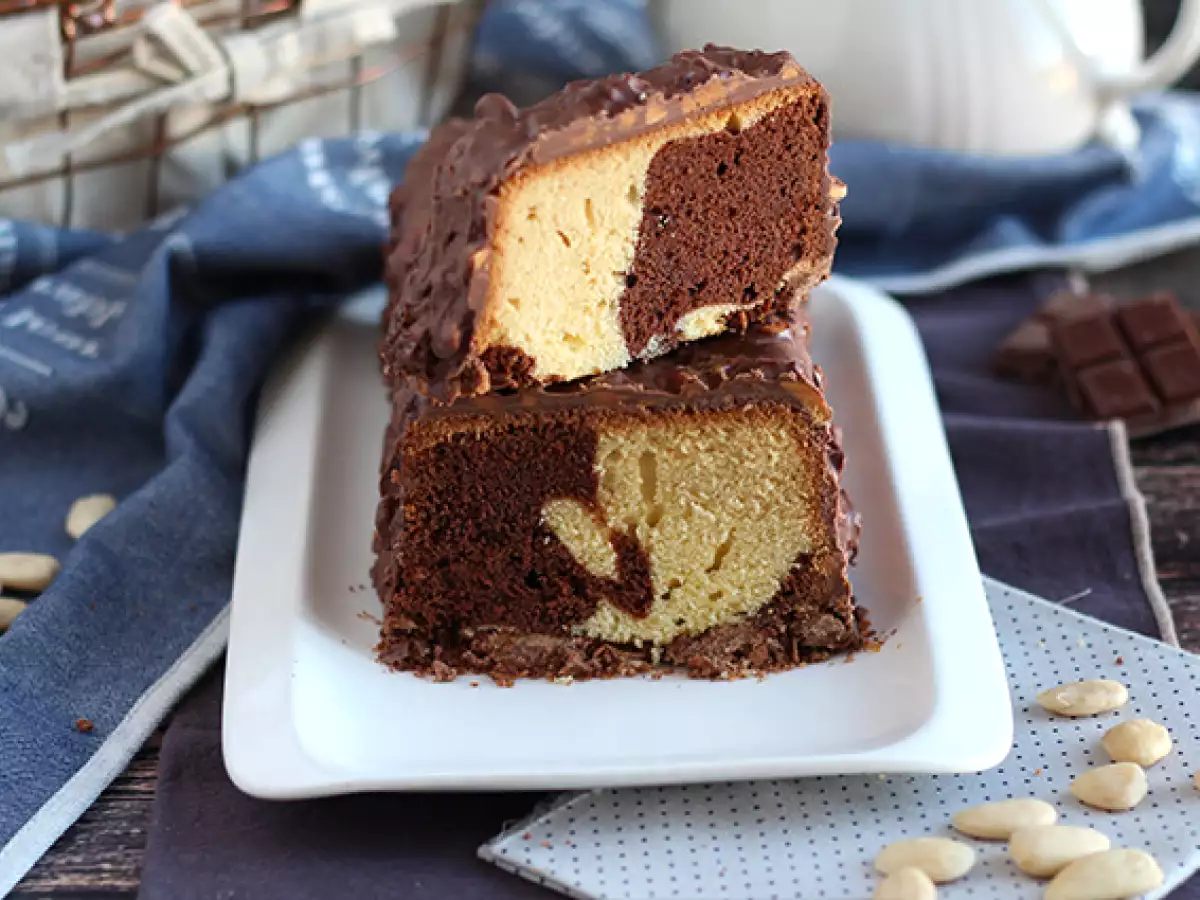 Marmorkuchen mit Mandelglasur - foto 3