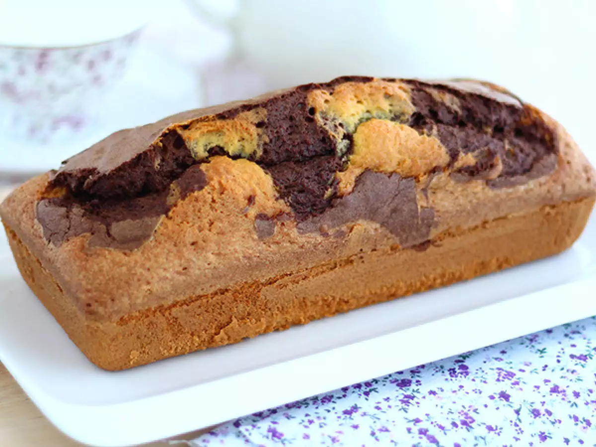 Marmorkuchen : saftig mit Vanille und Schokolade - foto 2