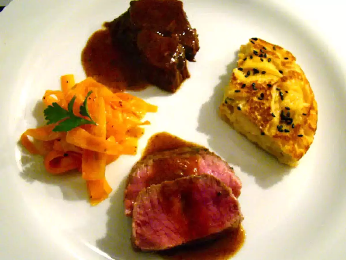 Maurisches Lamm, Socca, Kardamomkarotten