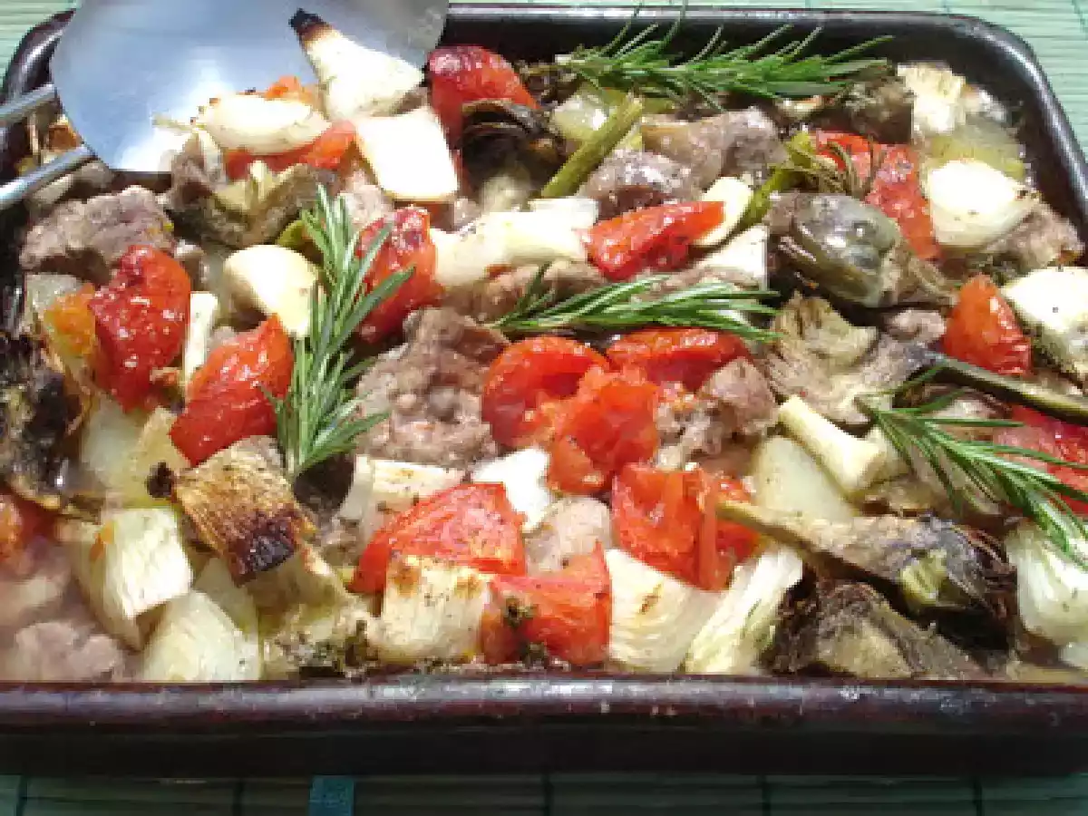 Mediterrane Lammpfanne aus dem Ofen