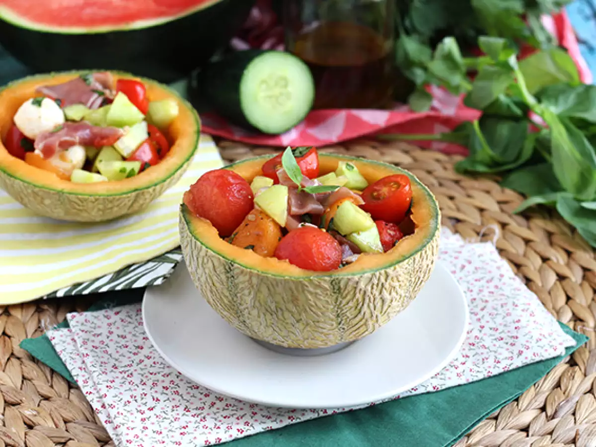 Melonensalat in der Melone - foto 2