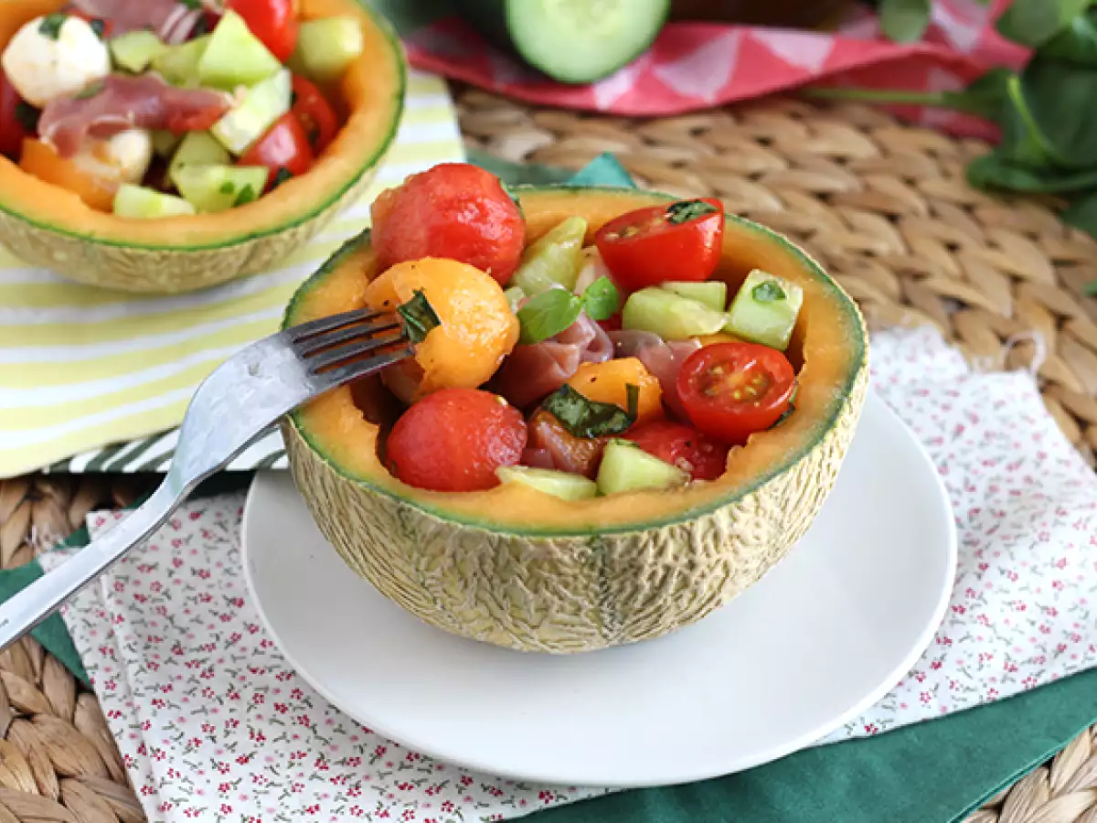 Melonensalat in der Melone - foto 3