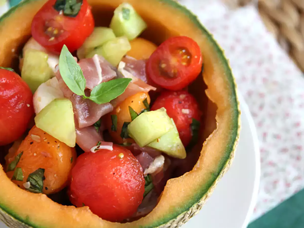 Melonensalat in der Melone - foto 5