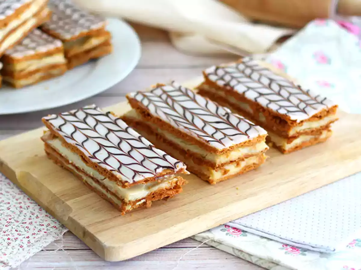 Mille feuille mit Vanille