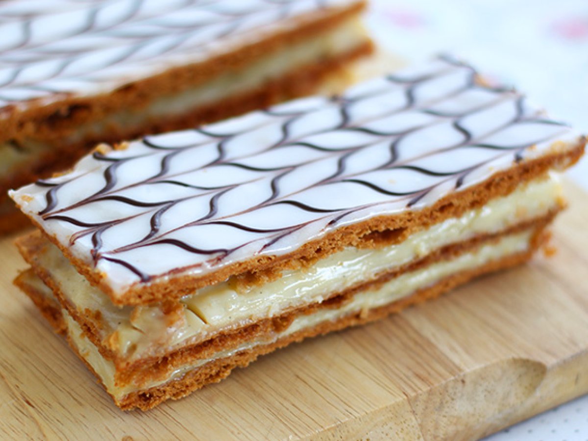Rezept für mille-feuille mit vanille