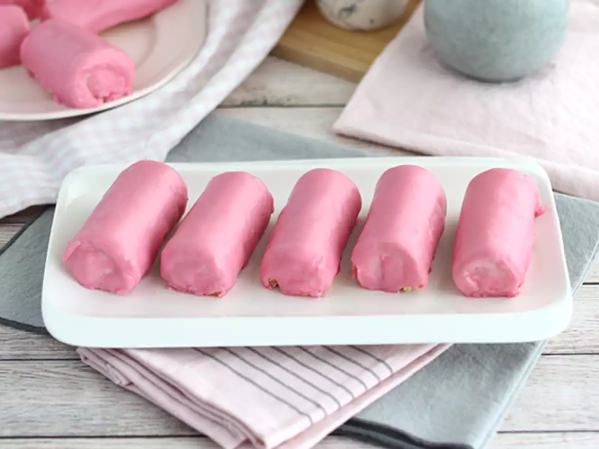 Mini-Erdbeerrouladen „Pink Panthers“ - foto 2