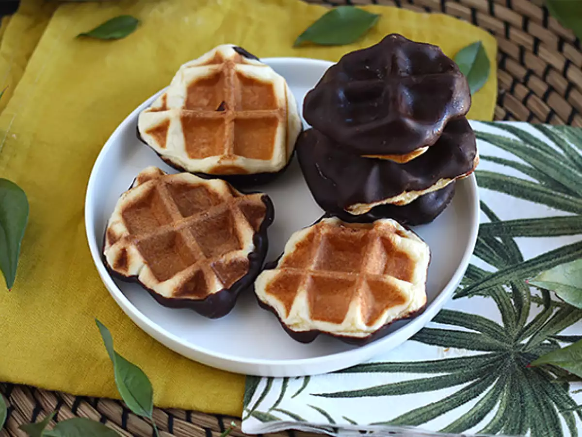 Mini-Waffeln mit Schokolade - foto 4
