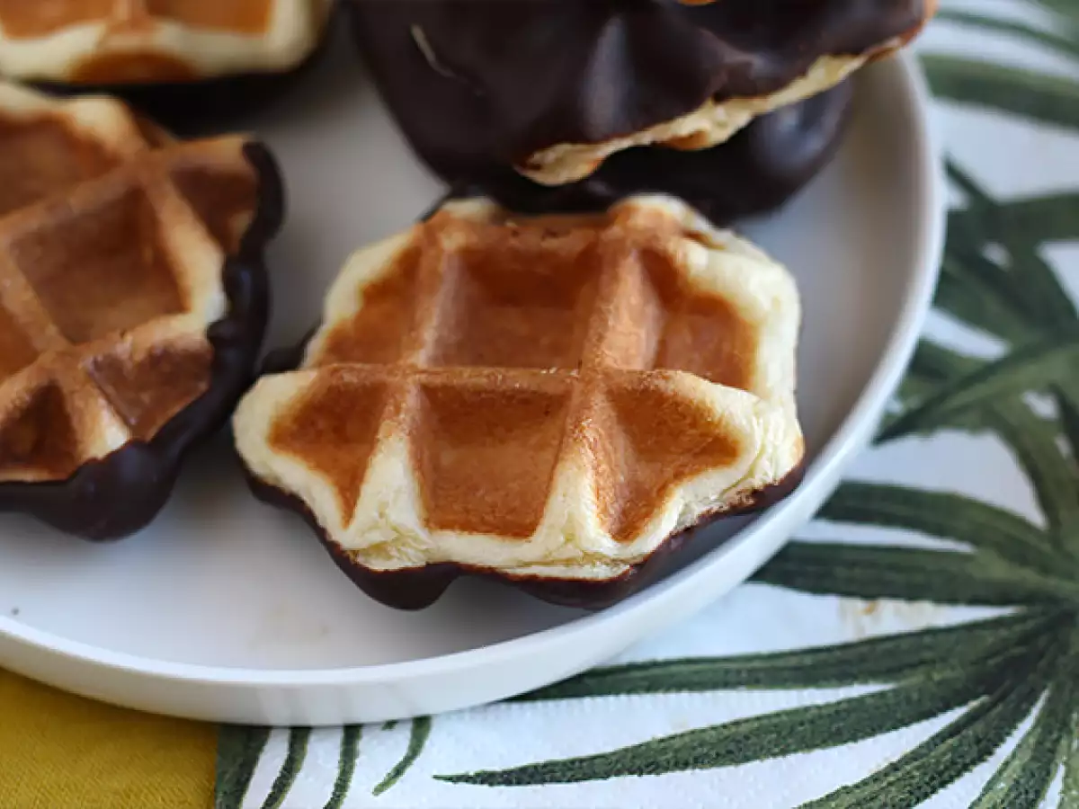 Mini-Waffeln mit Schokolade - foto 6