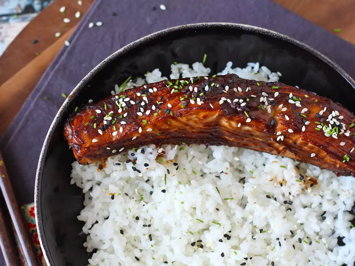 Miso-Lachs aus dem Ofen : einfaches Rezept mit Mirin und Sake - foto 4