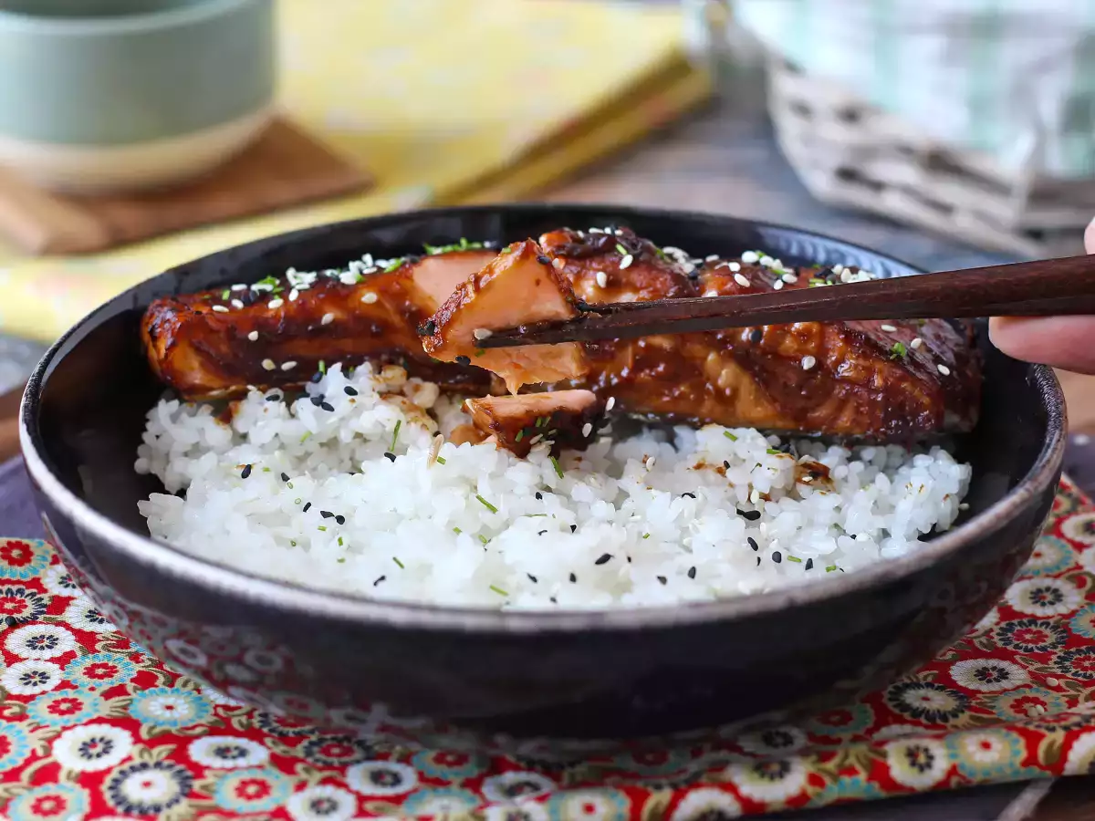 Miso-Lachs aus dem Ofen : einfaches Rezept mit Mirin und Sake - foto 6