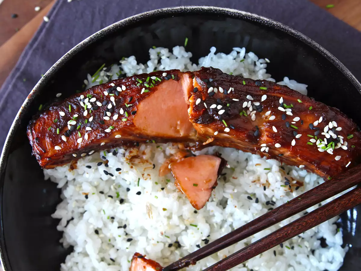Miso-Lachs aus dem Ofen : einfaches Rezept mit Mirin und Sake - foto 7