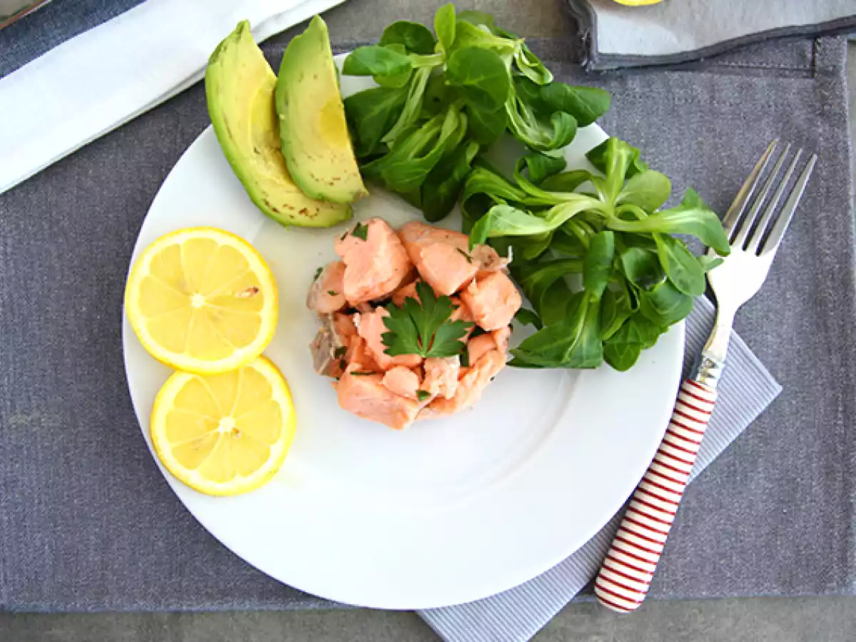 Mit Zitrone marinierter Lachs - foto 2