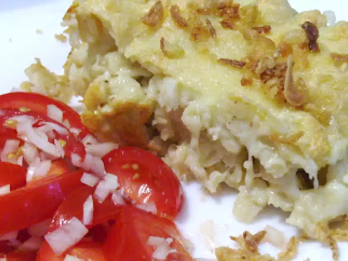 Mmh lecker Käsespätzle und Tomatensalat