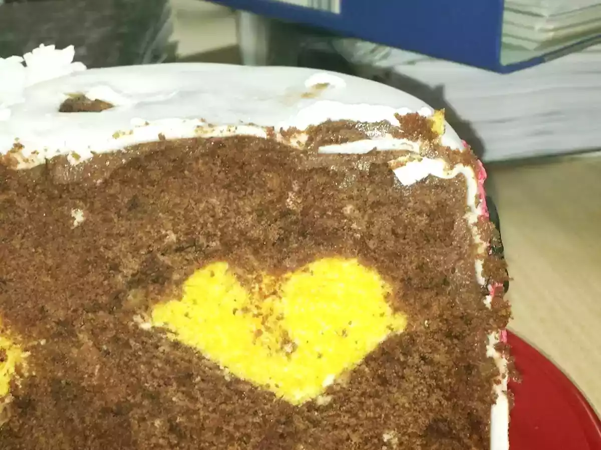 Nach- Hochzeitstorte mit Pfauen