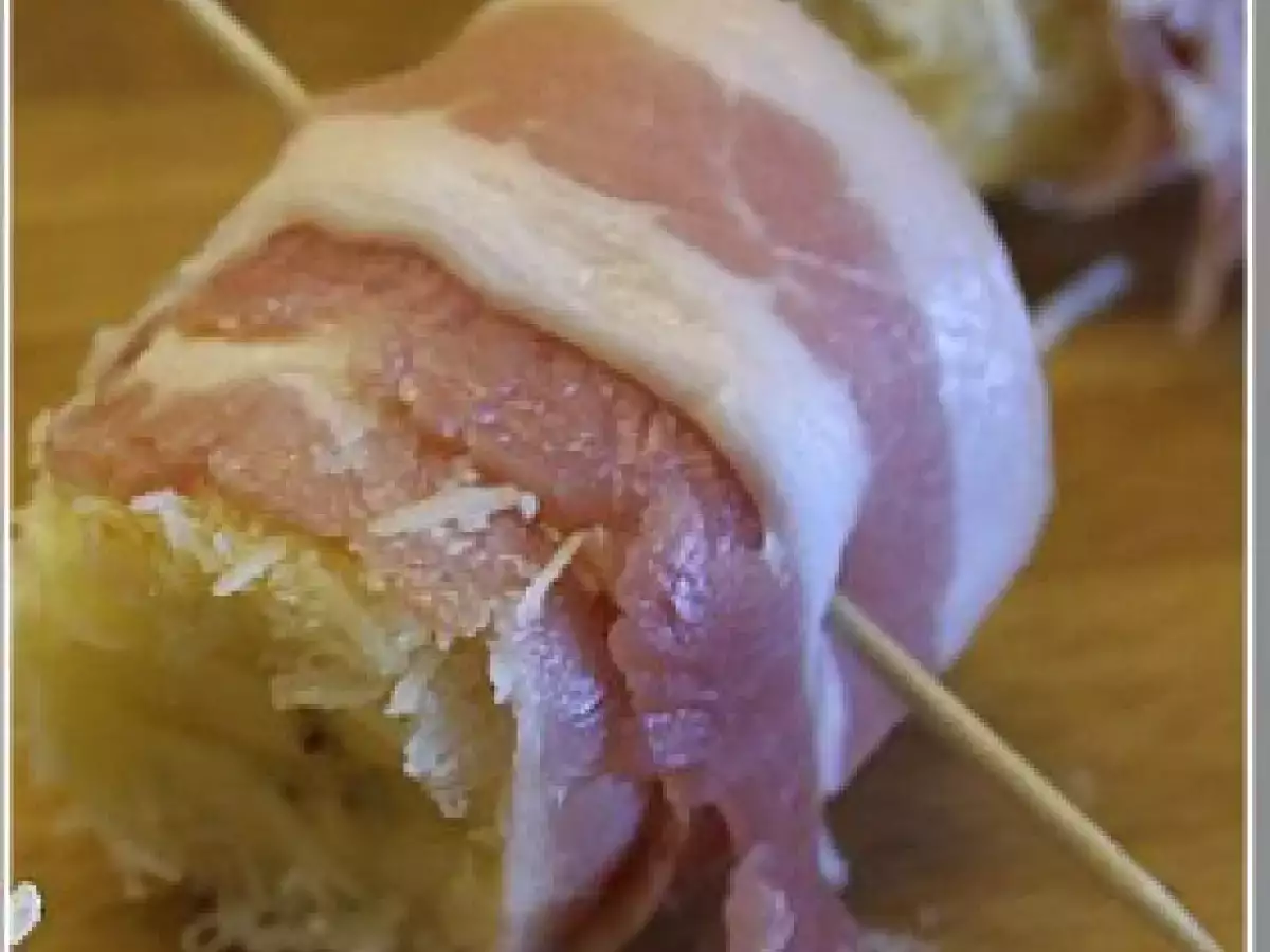 Nachgegrillt scharfe Bananen im Speckmäntelchen