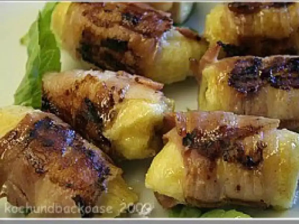 Nachgegrillt scharfe Bananen im Speckmäntelchen - foto 2
