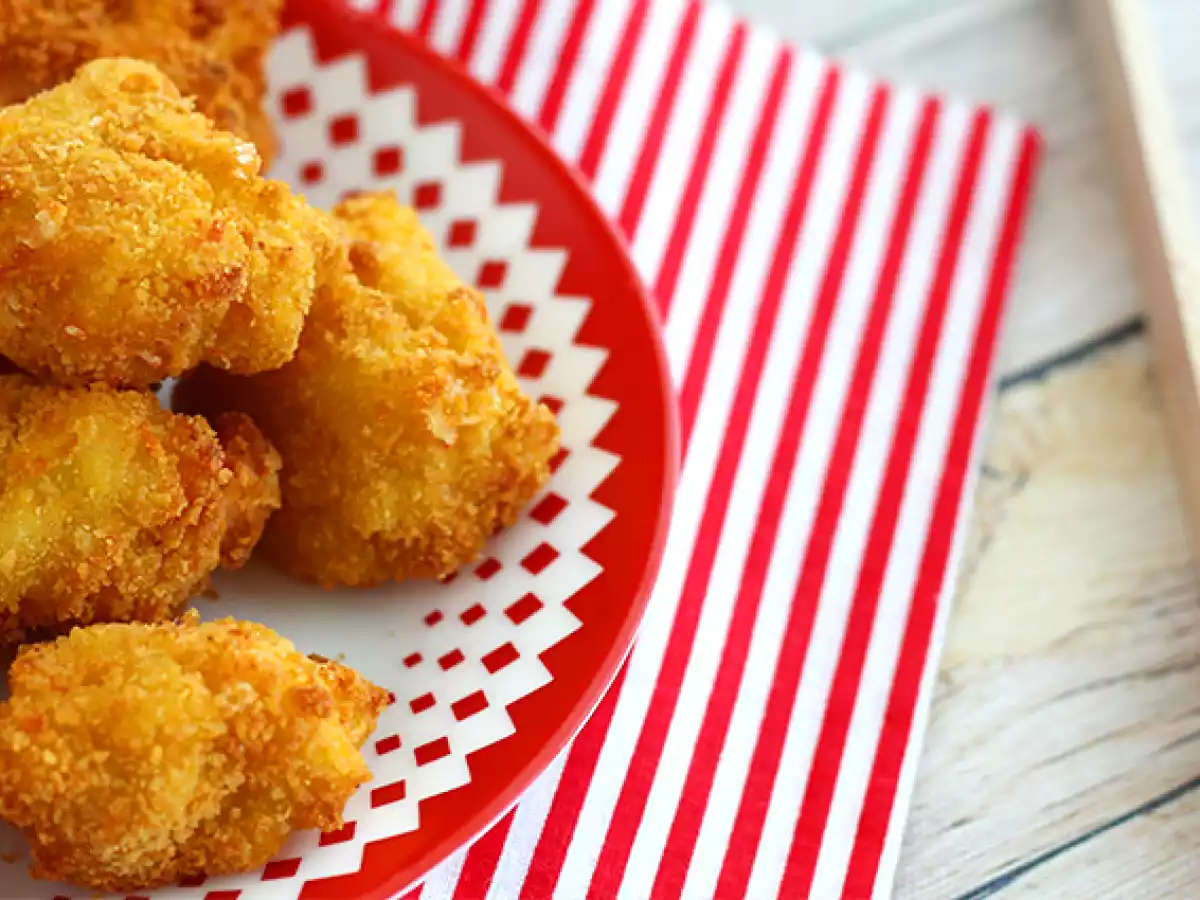 Nudelkroketten mit Schinken und Käse - foto 4