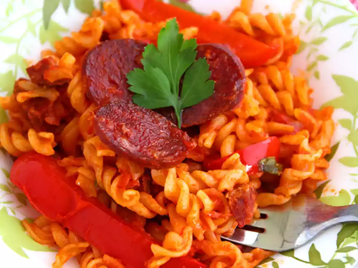 Nudeln mit Chorizo - foto 2
