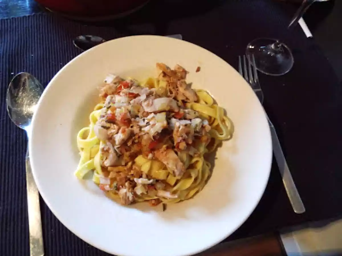 Nudeln mit Kaninchenragout (Pasta al ragu di coniglio)