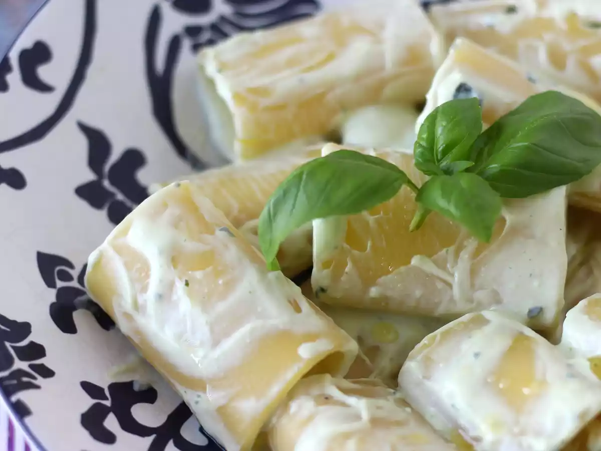 Nudeln mit Ricottacreme und Basilikum - foto 3