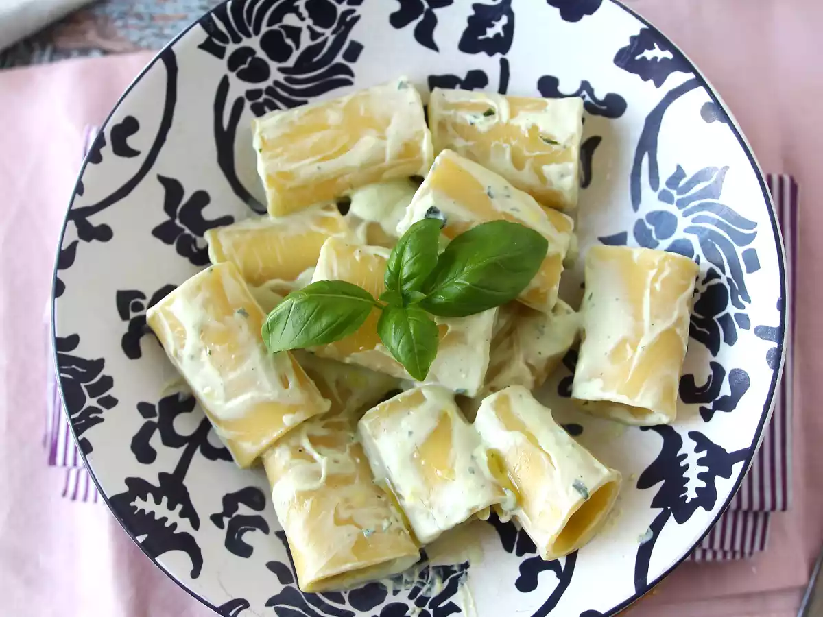 Nudeln mit Ricottacreme und Basilikum - foto 4