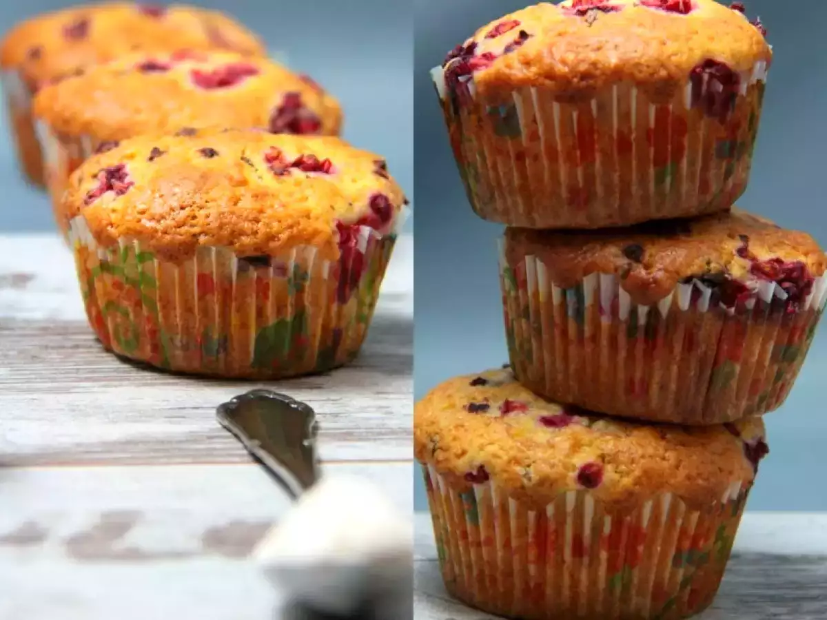 Nuss-Nougat-Muffins mit fruchtigem Touch