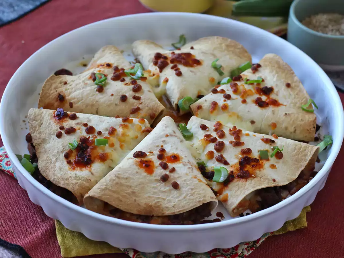 Ofen-Quesadillas mit würziger Rindfleischfüllung - foto 2
