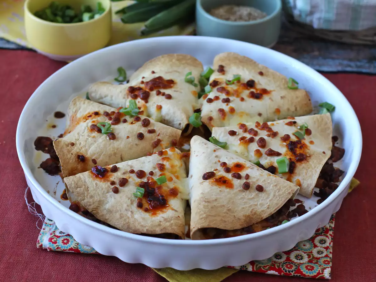 Ofen-Quesadillas mit würziger Rindfleischfüllung - foto 6