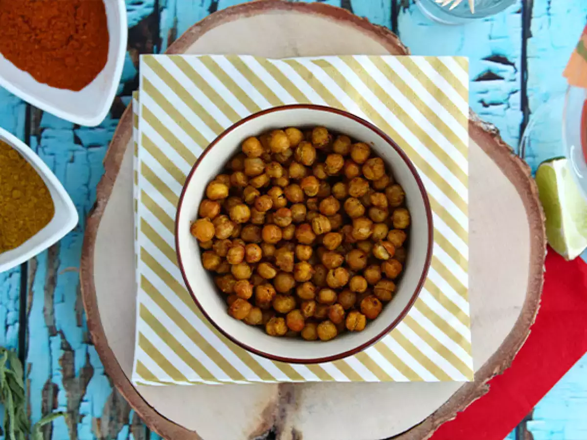 Ofengeröstete Kichererbsen mit Curry - foto 3