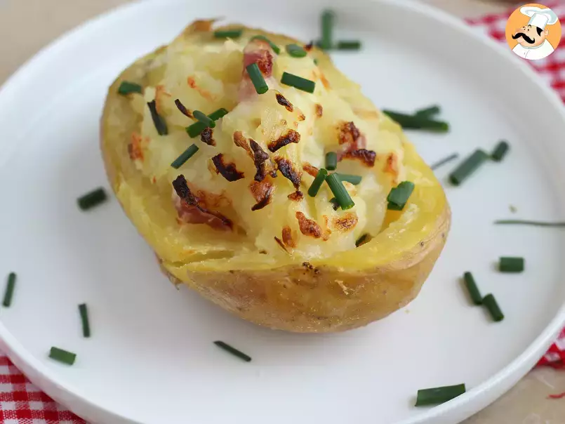 Ofenkartoffeln gefüllt mit Speck und Käse, foto 4