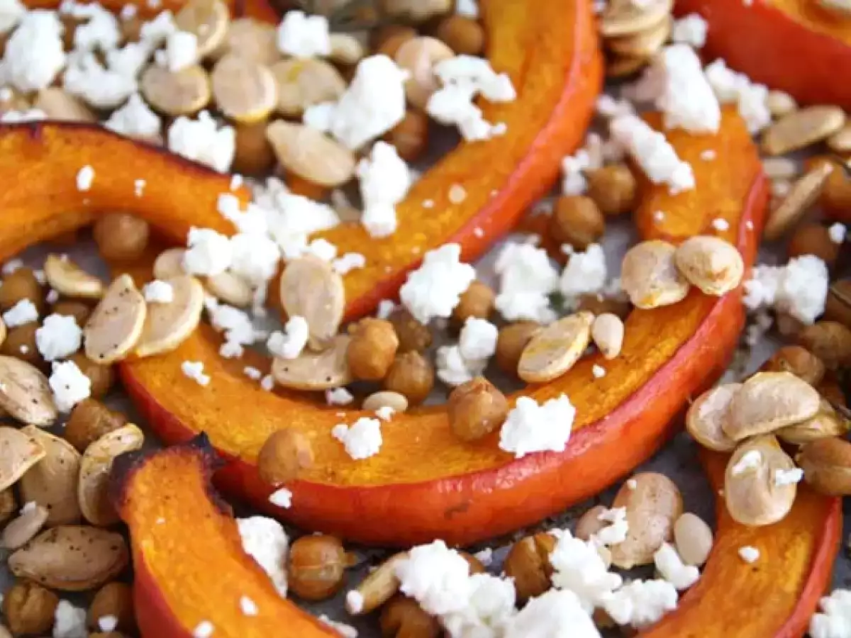 Ofenkürbis mit Kichererbsen, Rosmarin und Feta - foto 3