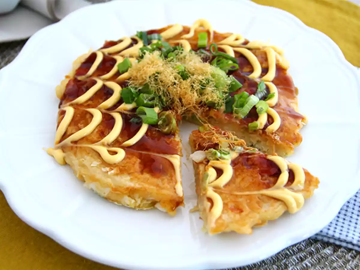 Okonomiyaki - japanisches Omelett - foto 4