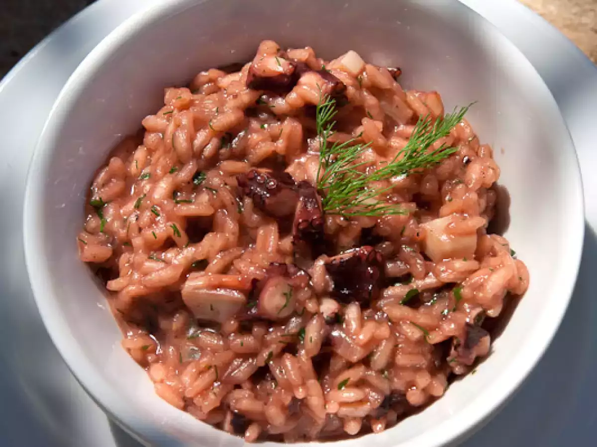 Oktopusrisotto