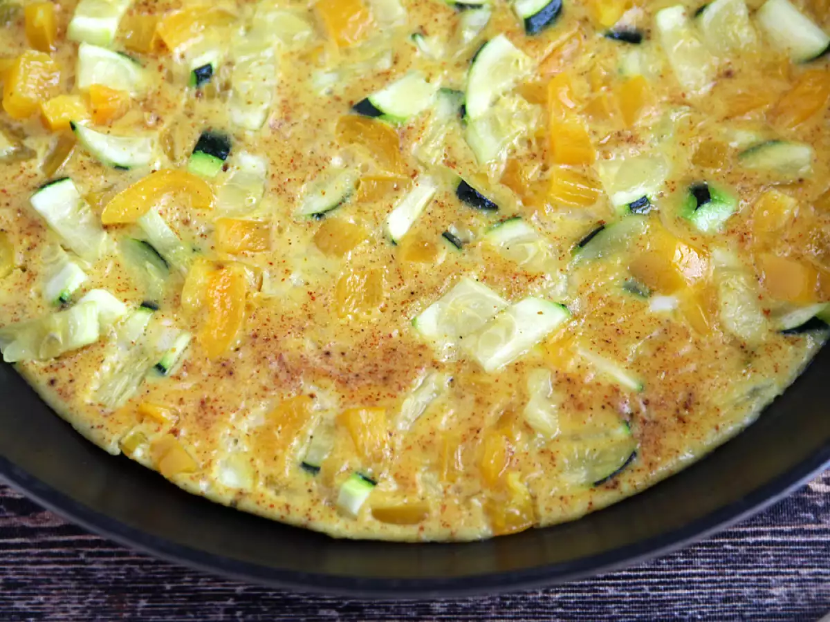 Omelett mit Paprika und Zucchini - foto 3