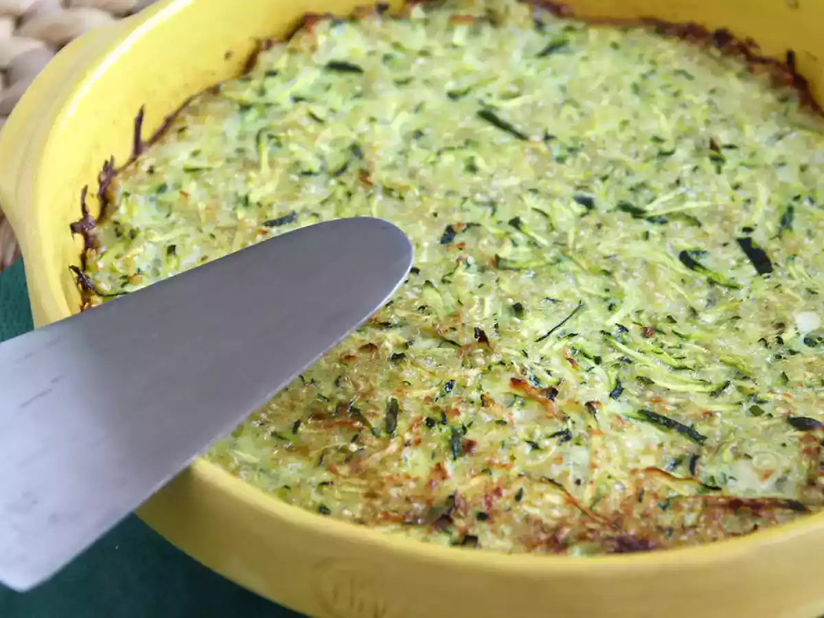 Omelett mit Zucchini und Quinoa - foto 2