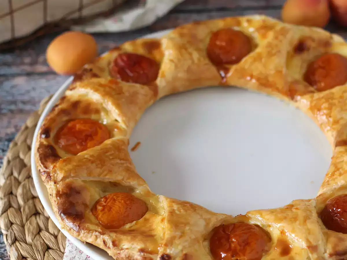 Oranais-Tarte: Aprikosen-Tarte mit Blätterteig und Konditorcreme - foto 2