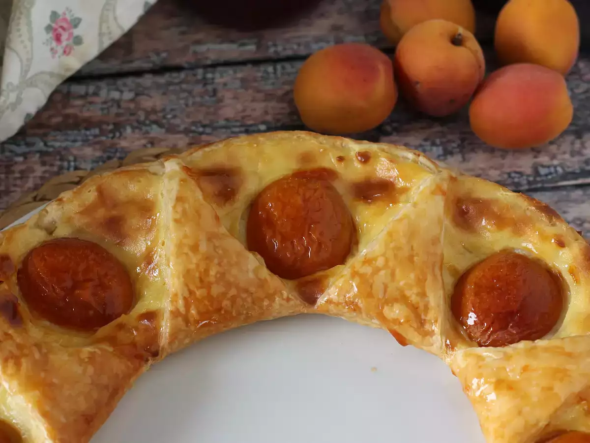Oranais-Tarte: Aprikosen-Tarte mit Blätterteig und Konditorcreme - foto 3