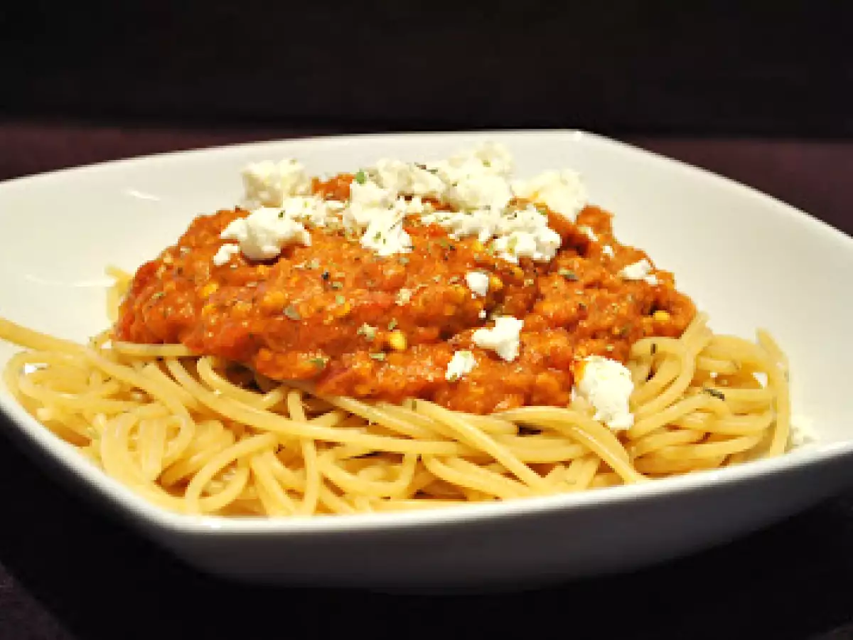 Orientalische Bolognese (vegetarisch)