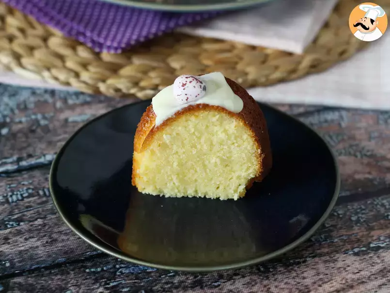 Oster-Bundt Cake mit Zitrone und weißer Schokolade, foto 7