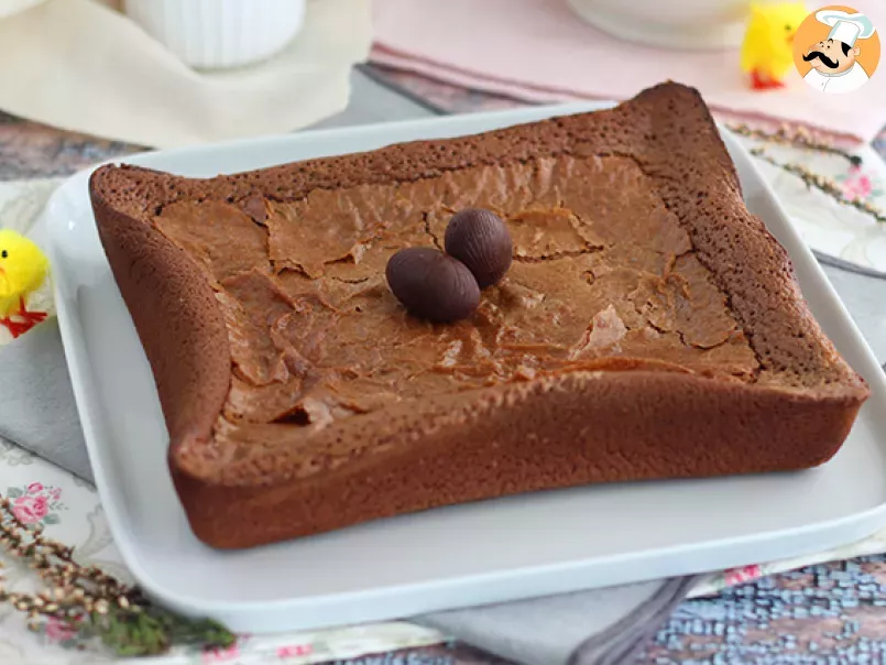 Oster-Schokoladen-Brownies mit übrig gebliebenen Eiern, foto 1