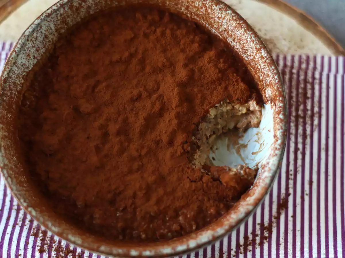 Overnight oats Geschmack Tiramisu, das perfekte Frühstück mit Kaffee und Kakao! - foto 2